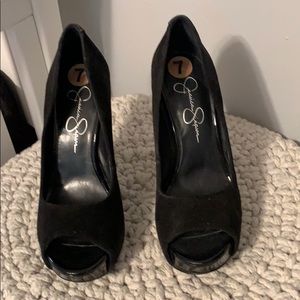 Jessica Simpson open toe heels